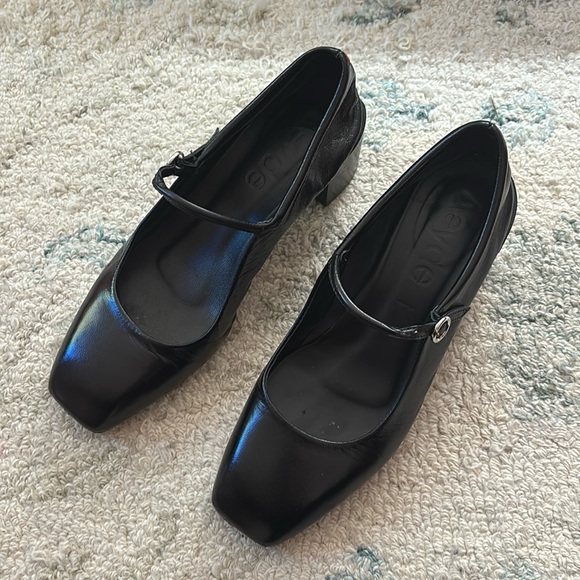 Aeyde Aline Leather Mary-Jane Pumps - Picture 1 of 4